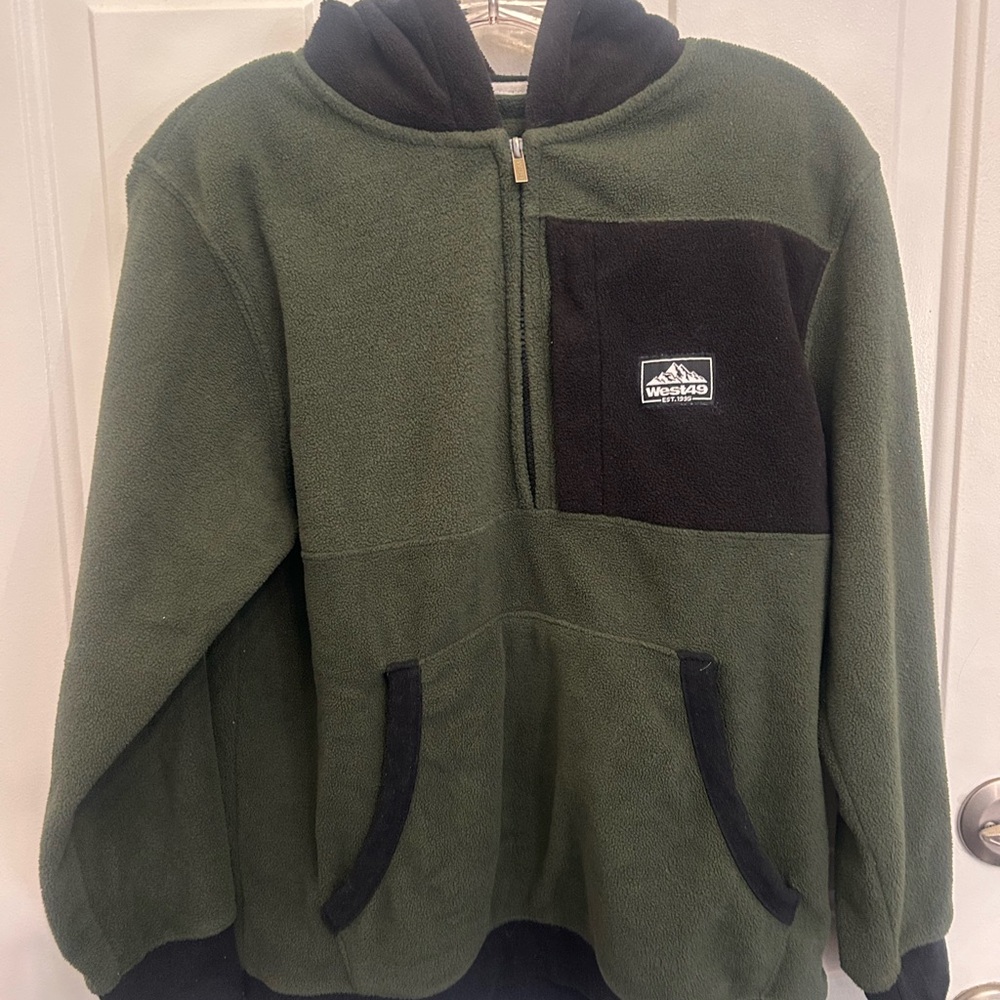 🆓FREE WITH PURCHASE🥳 💚WEST 49 Fleece Jacket Youth XL (16)  - Green & Black